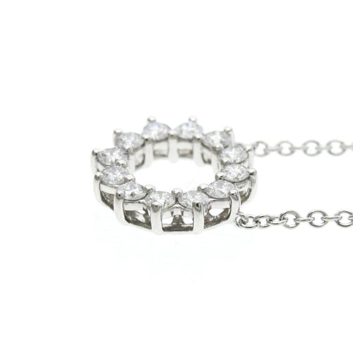 Pendentif Tiffany & Co. Open Circle - Pendentif en platine et diamants 58 Facettes c0d6fkubjh