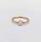Bague 52.5 Bague antique en or rose 18k et perle 58 Facettes A07503