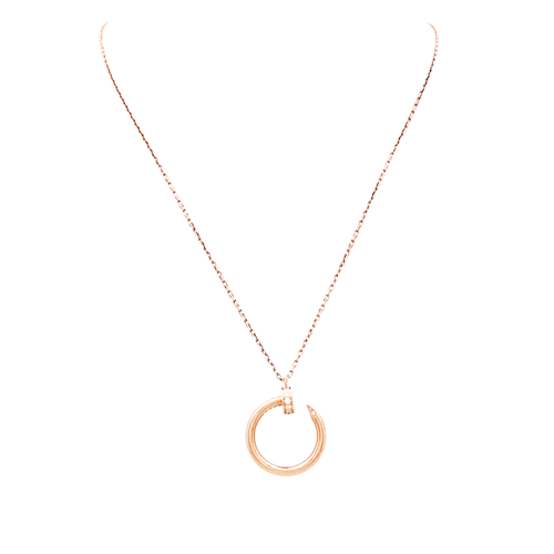 Collier Cartier Juste un Clou - Collier en or rose et diamants 58 Facettes 35781