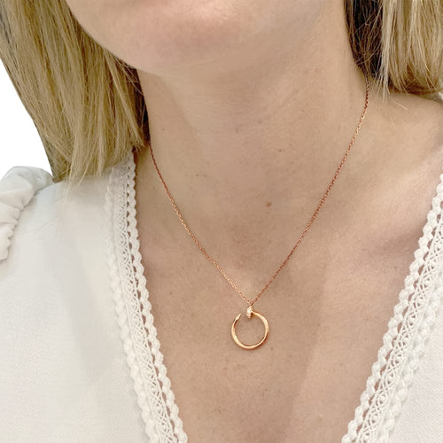 Collier Cartier Juste un Clou - Collier en or rose et diamants 58 Facettes 35781