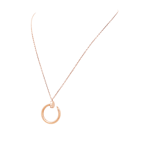 Collier Cartier Juste un Clou - Collier en or rose et diamants 58 Facettes 35781