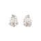 Boucles d'oreilles Boucles d'oreilles feuilles en or jaune et blanc avec diamants 58 Facettes 35765