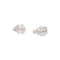 Boucles d'oreilles Boucles d'oreilles feuilles en or jaune et blanc avec diamants 58 Facettes 35765