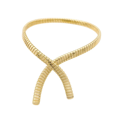 Collier Tubogas - Collier croisé en or jaune 58 Facettes 35777