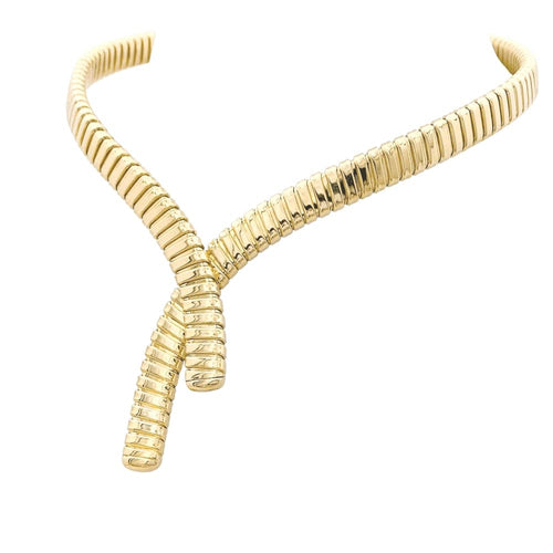 Collier Tubogas - Collier croisé en or jaune 58 Facettes 35777