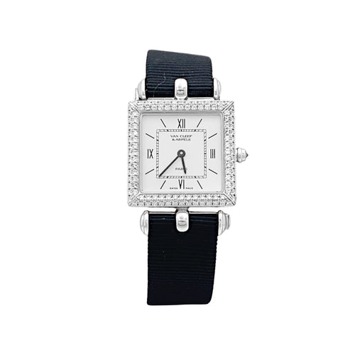 Montre Van Cleef & Arpels Classique - Montre en or blanc et diamants 58 Facettes 35619