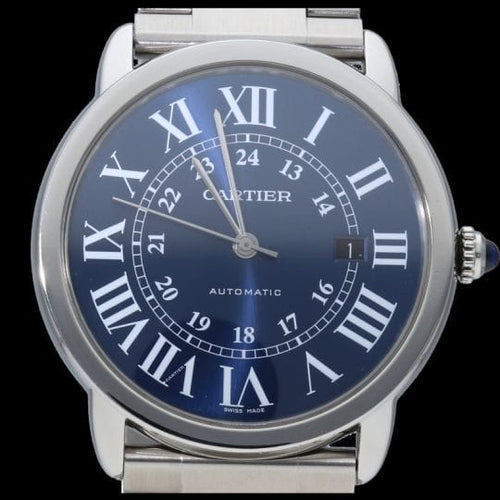 Montre Cartier Ronde Solo - Montre automatique en acier 58 Facettes MT45156