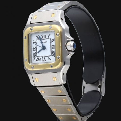 Montre Cartier Santos - Montre dame en or jaune 18K et acier 58 Facettes MT46941