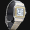 Montre Cartier Santos - Montre dame en or jaune 18K et acier 58 Facettes MT46941