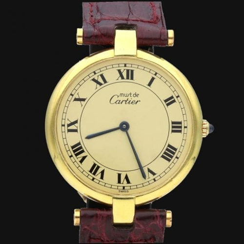 Montre Cartier Must de Cartier - Montre vermeil 30 mm 58 Facettes MT47121