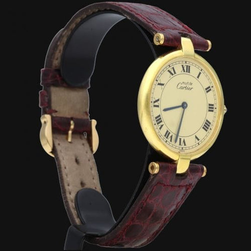 Montre Cartier Must de Cartier - Montre vermeil 30 mm 58 Facettes MT47121