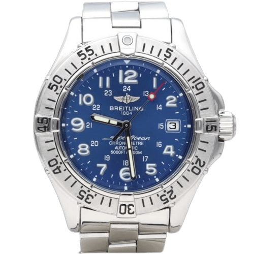Montre Breitling Superocean 5000Ft - Montre chronomètre automatique en acier 58 Facettes MT46170