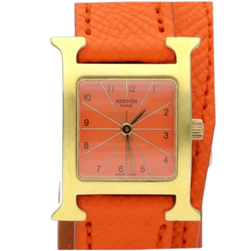 Montre Hermès Heure H - Montre en plaqué or 58 Facettes MT47106