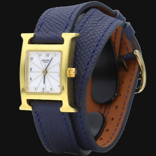 Montre Hermès Heure H - Montre en plaqué or 58 Facettes MT47118