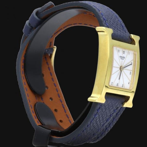 Montre Hermès Heure H - Montre en plaqué or 58 Facettes MT47118