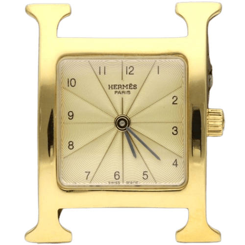 Montre Hermès Heure H - Montre femme plaqué or 58 Facettes MT47109