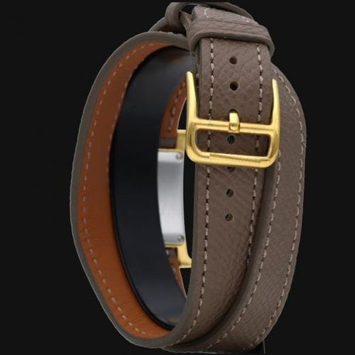 Montre Hermès Heure H - Montre femme plaqué or 58 Facettes MT47109