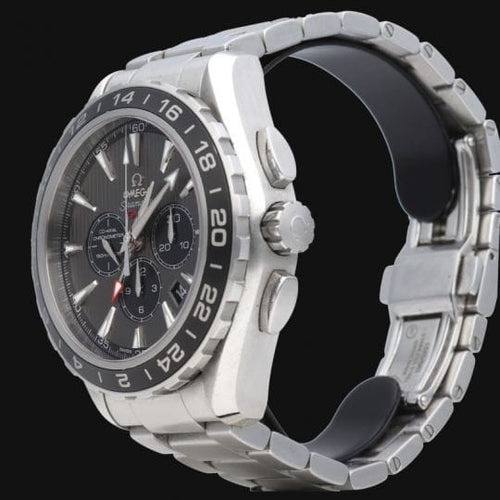 Montre Omega Seamaster Aqua Terra - Montre GMT chronographe en acier 58 Facettes MT45951