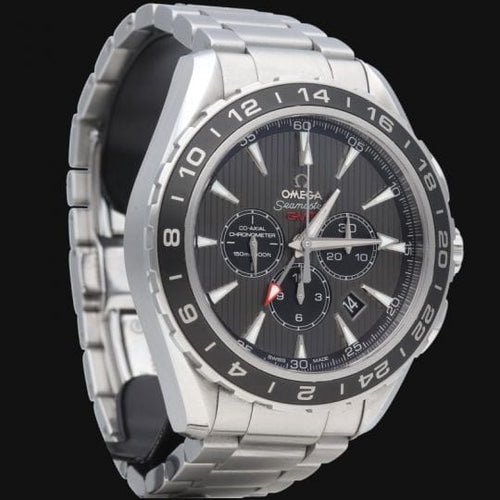 Montre Omega Seamaster Aqua Terra - Montre GMT chronographe en acier 58 Facettes MT45951