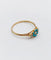Bague 59 Bague marguerite antique en or 18k, turquoises et perles 58 Facettes A07504