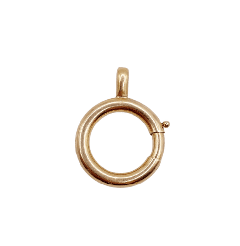 Pendentif Pendentif fermoir mousqueton en or rose 18 carats 58 Facettes A07511