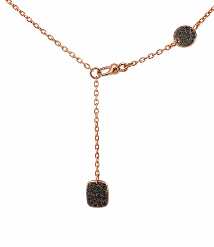 Collier Pomellato Lasso Sabbia - Collier en or rose et diamants 58 Facettes Psl