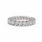 Bague 54 Alliance américaine en or blanc et diamants 58 Facettes 1.0001539/1