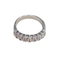 Bague 50 Bague demi-alliance en or blanc et diamants 58 Facettes S89