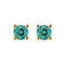 Boucles d'oreilles Single Tulip - Boucles d'oreilles en or 18K et tourmalines turquoise 58 Facettes GER1335TQ