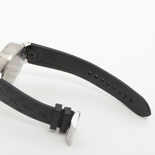 Montre Louis Vuitton Tambour - Montre en acier inoxydable 58 Facettes 1