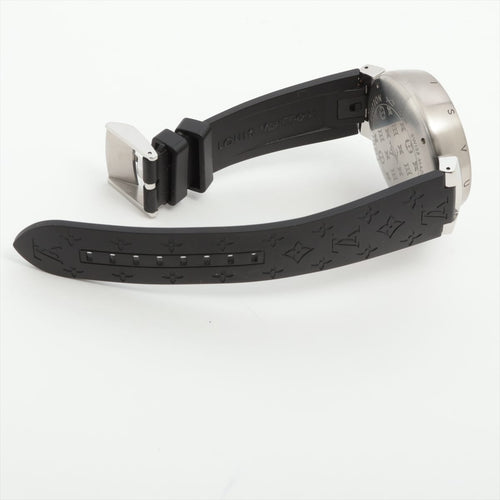Montre Louis Vuitton Tambour - Montre en acier inoxydable 58 Facettes 1