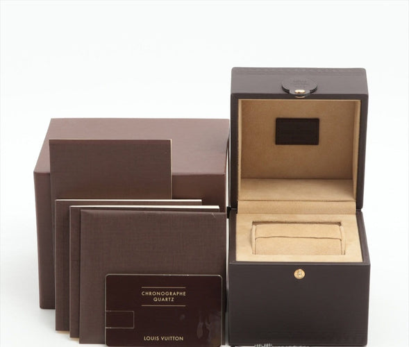 Montre Louis Vuitton Tambour - Montre en acier inoxydable 58 Facettes 1