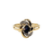 Bague 52 Bague saphir en or jaune et diamants 58 Facettes 746