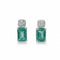 Boucles d'oreilles Boucles d’oreilles en or blanc, émeraudes 2,40 ct et diamants 58 Facettes 1.0001088/2