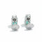 Boucles d'oreilles Boucles d’oreilles en or blanc, émeraudes 2,40 ct et diamants 58 Facettes 1.0001088/2