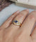 Bague 51 Bague en or jaune avec saphir et diamants 58 Facettes 741