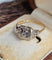 Bague 58 Art déco - Bague en or blanc et jaune avec spinelle 58 Facettes 556