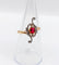 Bague 54 Bague marquise antique en or rose 18k, pierre rouge et diamants 58 Facettes A07524