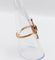 Bague 54 Bague marquise antique en or rose 18k, pierre rouge et diamants 58 Facettes A07524