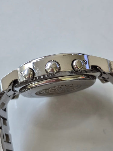 Montre Hermès Clipper - Montre chronographe en acier 58 Facettes 1