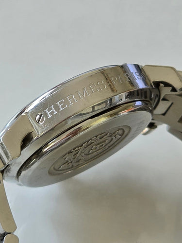 Montre Hermès Clipper - Montre chronographe en acier 58 Facettes 1