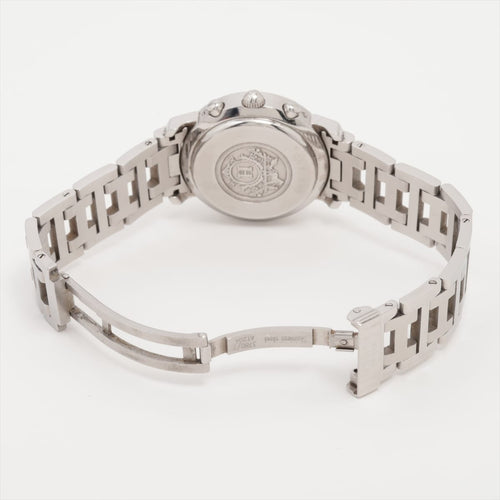 Montre Hermès Clipper - Montre chronographe en acier 58 Facettes 1