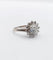 Bague 52 Bague marguerite Art déco en or blanc 18k et platine avec diamants 58 Facettes A07525