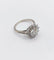 Bague 52 Bague marguerite Art déco en or blanc 18k et platine avec diamants 58 Facettes A07525