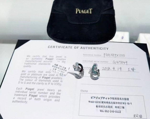 Boucles d'oreilles Piaget Possession - Boucle d'oreille en or blanc et diamants 58 Facettes jnci126