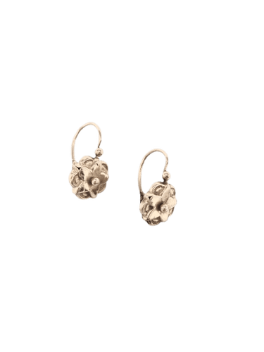 Boucles d’oreilles dormeuses anciennes en or jaune