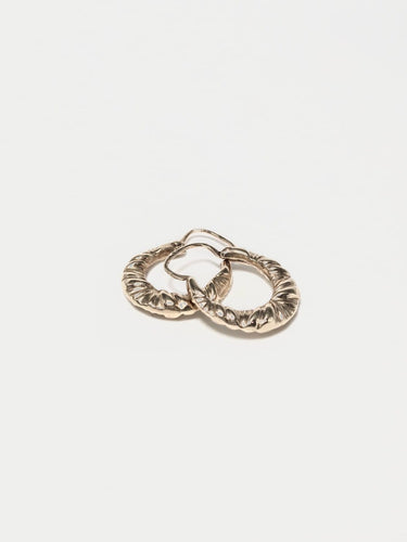Boucles d'oreilles Créoles anciennes - Boucles d'oreilles en or jaune 58 Facettes Bo_04