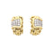 Boucles d'oreilles Boucles d'oreilles Mailles vintage en or jaune, blanc et diamants 58 Facettes 35772