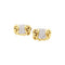 Boucles d'oreilles Boucles d'oreilles Mailles vintage en or jaune, blanc et diamants 58 Facettes 35772