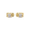 Boucles d'oreilles Boucles d'oreilles Mailles vintage en or jaune, blanc et diamants 58 Facettes 35772
